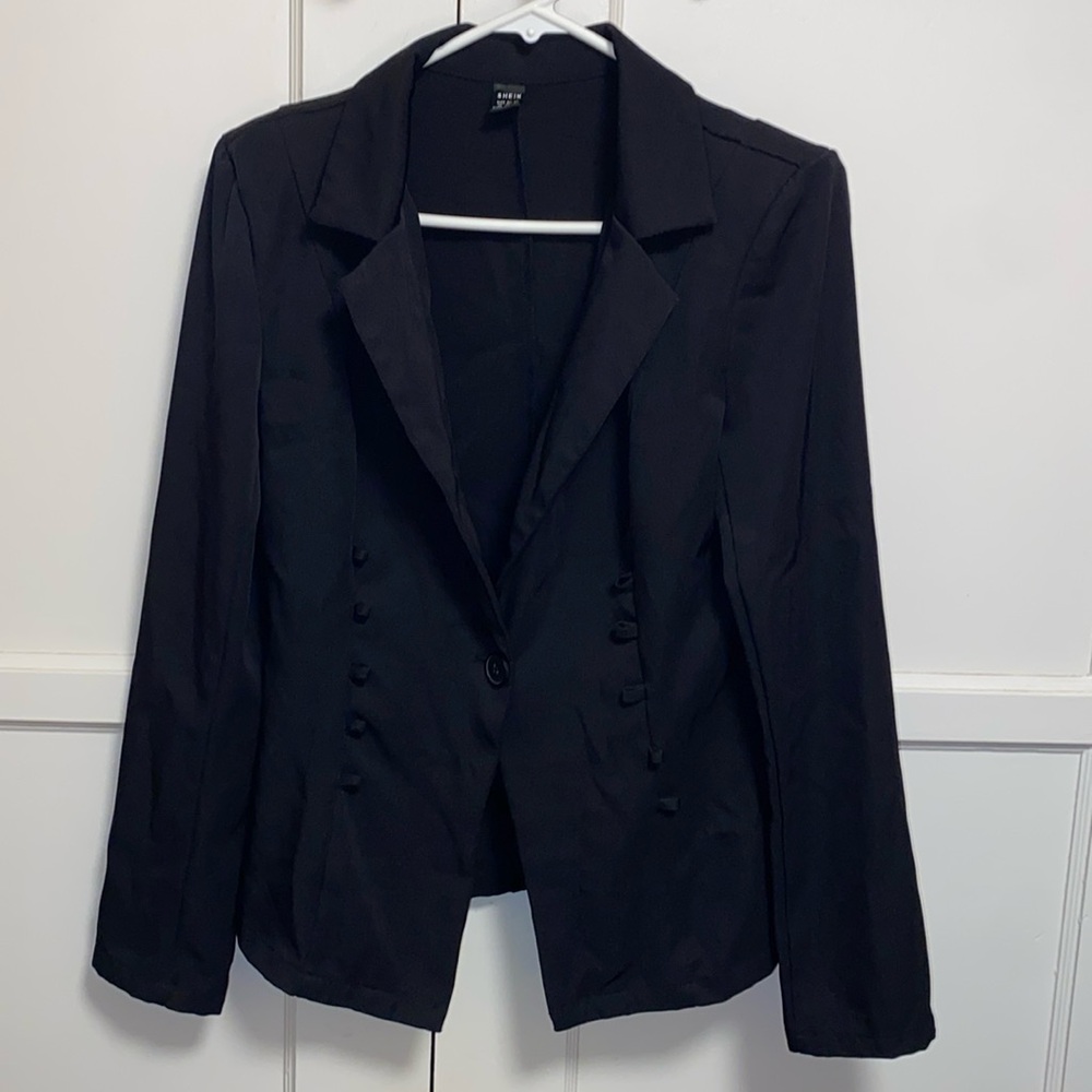 SHEIN Medium Black Blazer Jacket